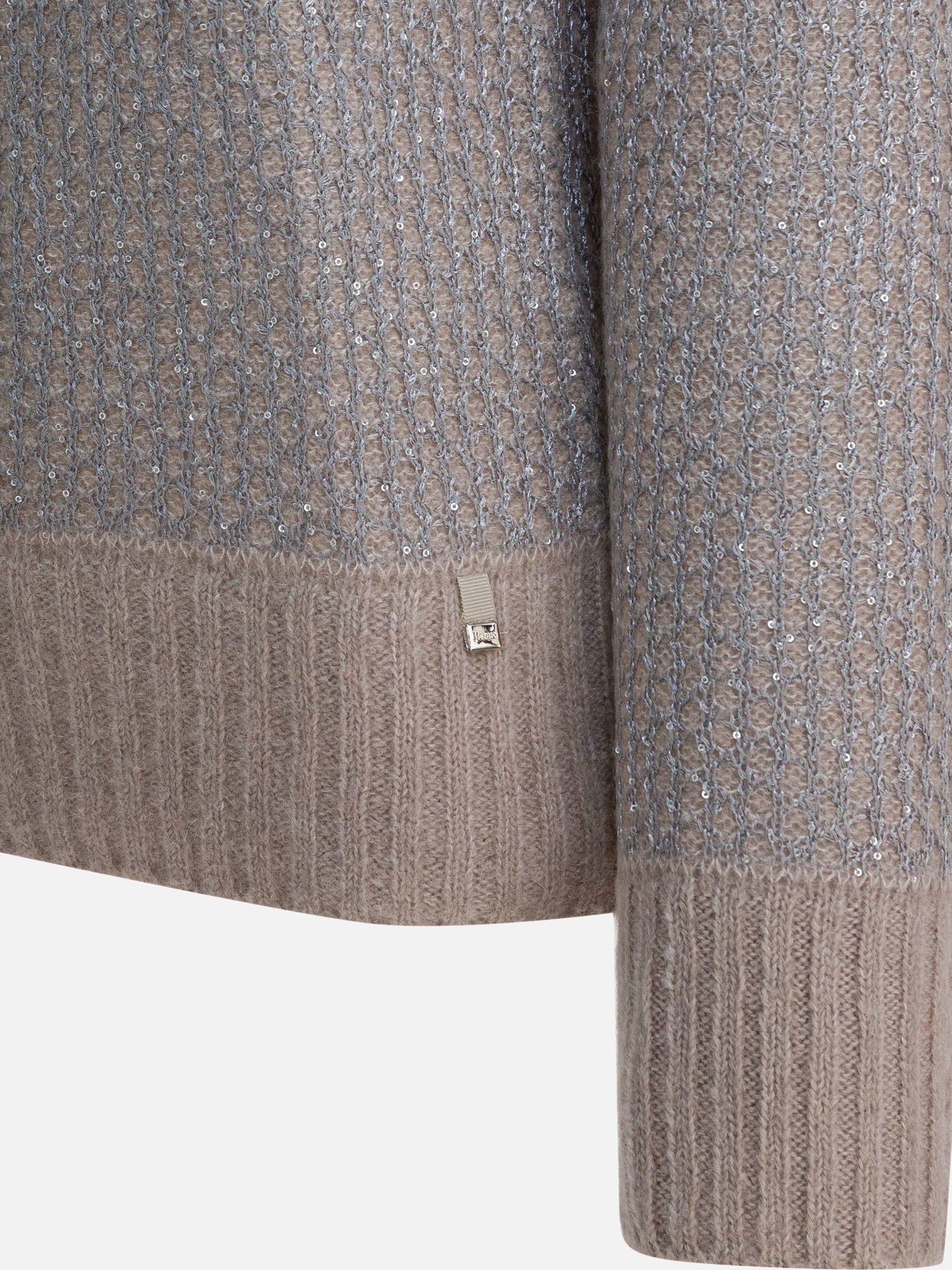 Crewneck sweaters Embellished  Beige - Herno Women | PDP | VIETTI Online Store | thumbnail_4