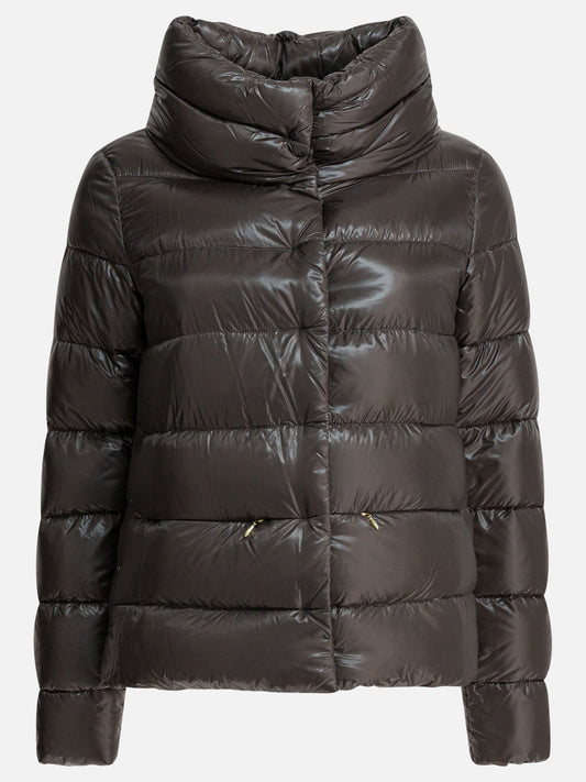 Down jackets Solid colour  Grey - Herno Women | PDP | VIETTI Online Store 
