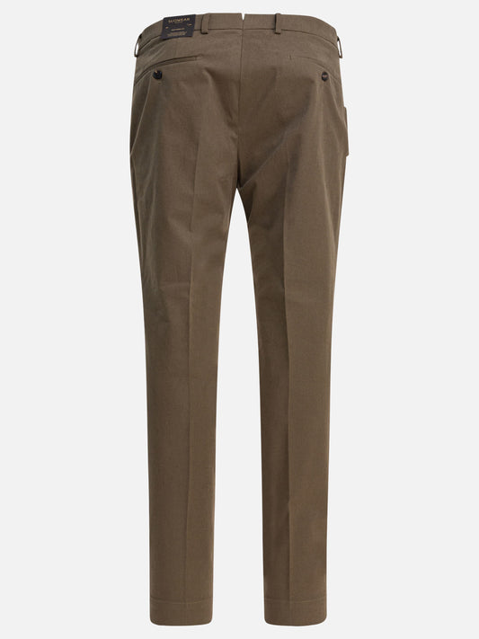 Tailored trousers Solid colour  Brown - Incotex Men | VIETTI Online Store | 2
