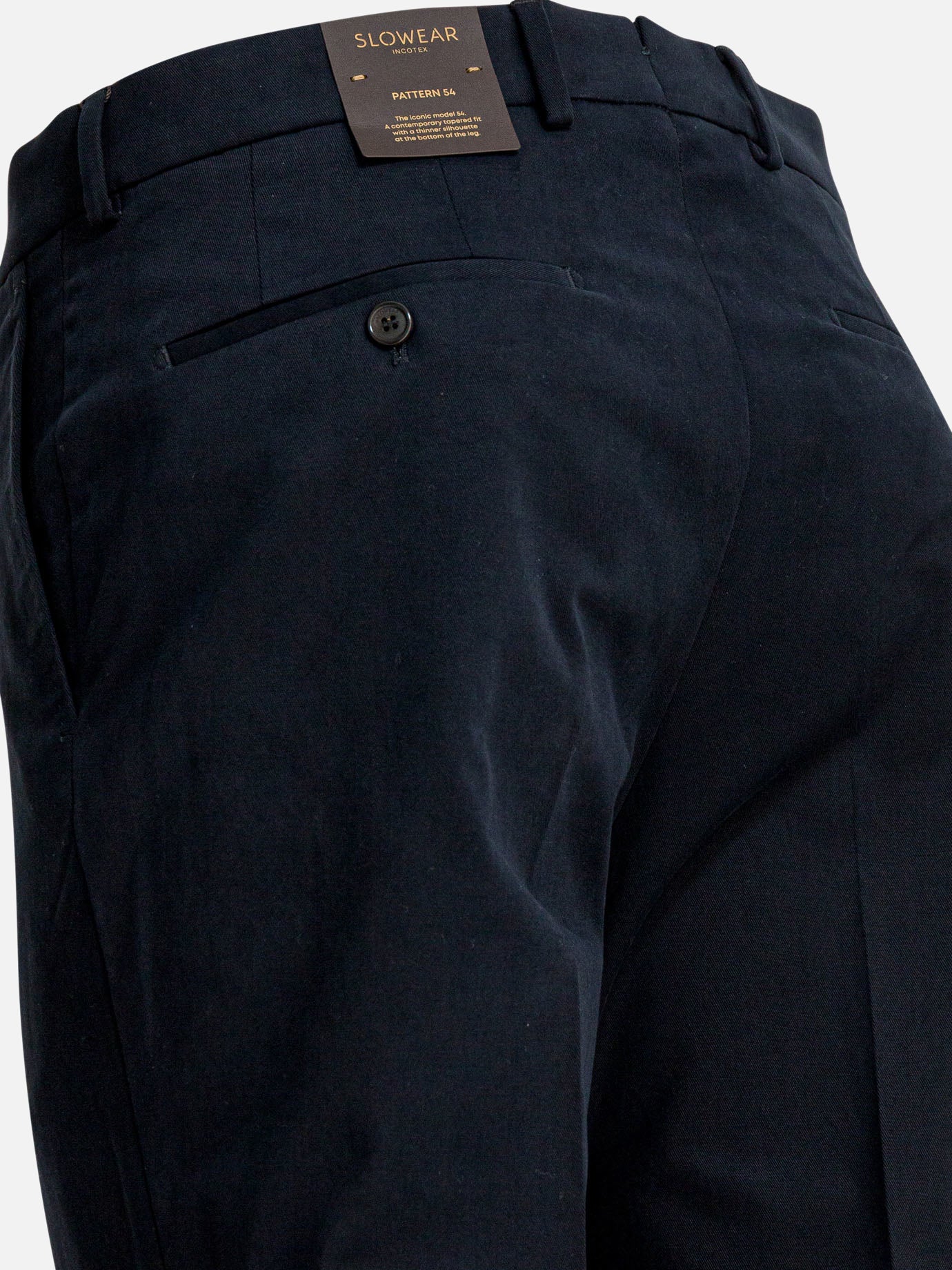 Pantaloni sartoriali Solid colour  Blu - Incotex Uomo | PDP | VIETTI Online Store | Zoom-Modal_4
