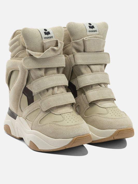 High top sneakers 100% cow leather - 100% rubber  Beige - Isabel Marant Women | PDP | VIETTI Online Store | 2
