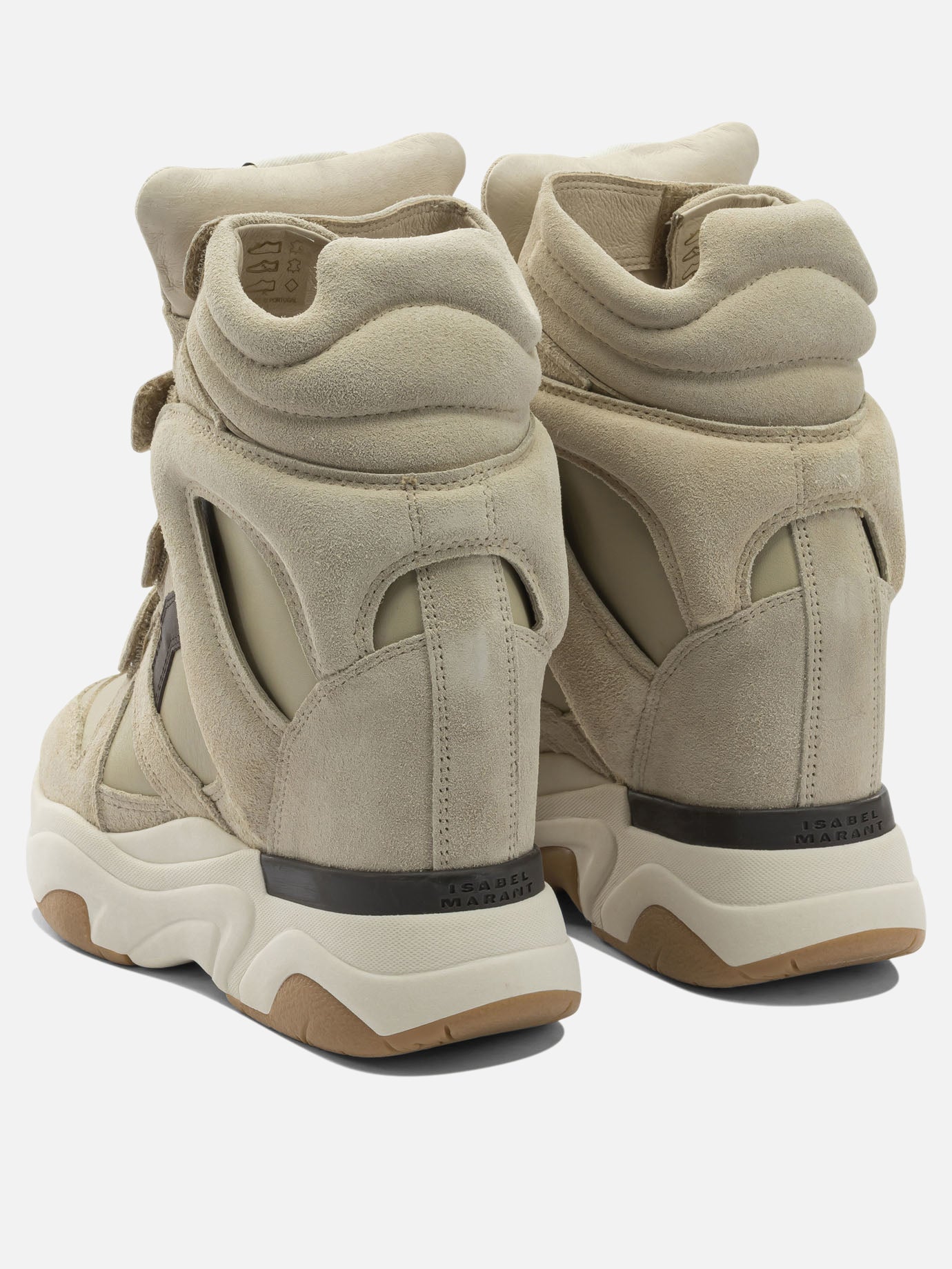 High top sneakers 100% cow leather - 100% rubber  Beige - Isabel Marant Women | PDP | VIETTI Online Store | thumbnail_4