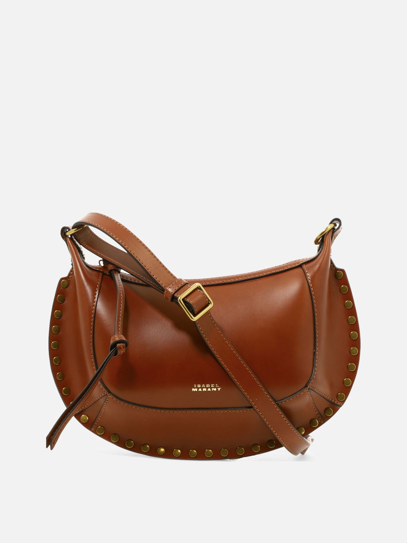 Isabel Marant Borsa a spalla &quot;Oskan Moon&quot; 18767194_UNI Brown thumbnail_1