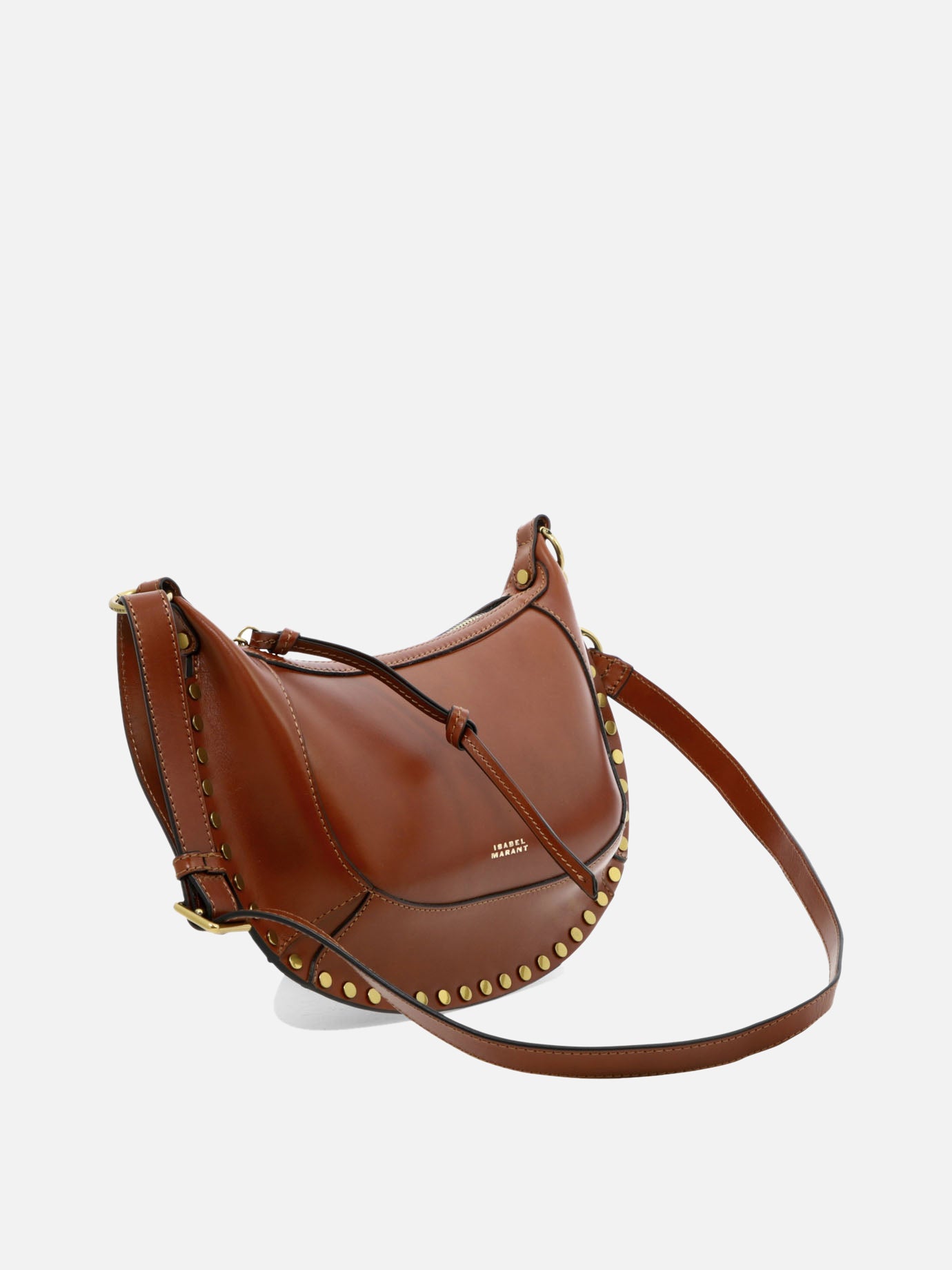 Isabel Marant Borsa a spalla &quot;Oskan Moon&quot; 18767194_UNI Brown thumbnail_2