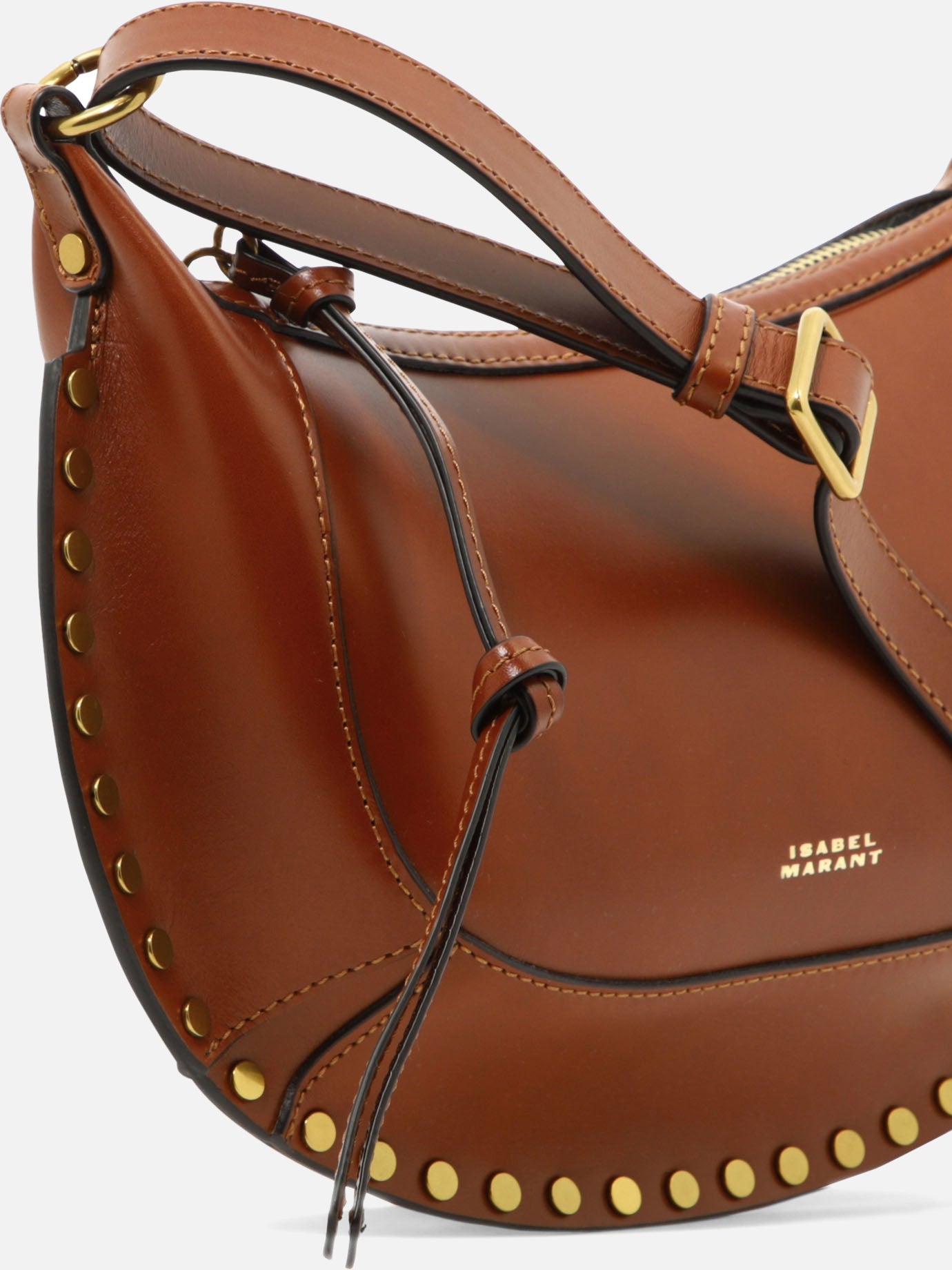 Isabel Marant Borsa a spalla &quot;Oskan Moon&quot; 18767194_UNI Brown thumbnail_4