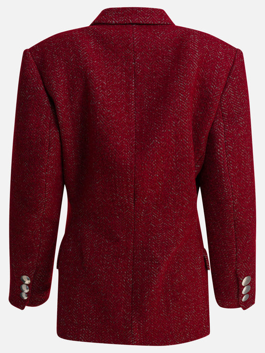 Short coats Solid colour  Red - Isabel Marant Women | PDP | VIETTI Online Store | 2
