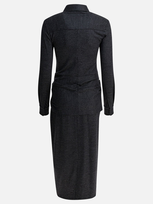 Midi dresses Striped  Grey - Isabel Marant Women | PDP | VIETTI Online Store | 2
