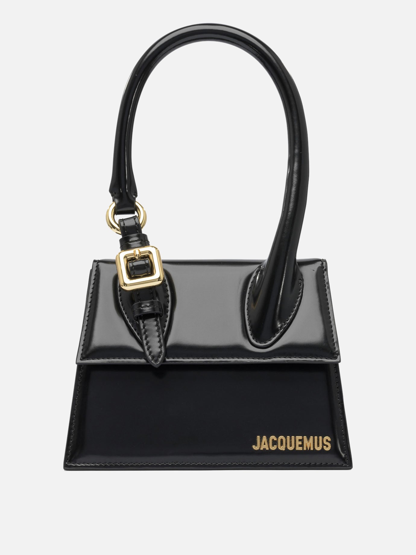 Jacquemus Borsa &quot;Il Chiquito&quot; medio con fibbia 13595464_UNI Black thumbnail_1