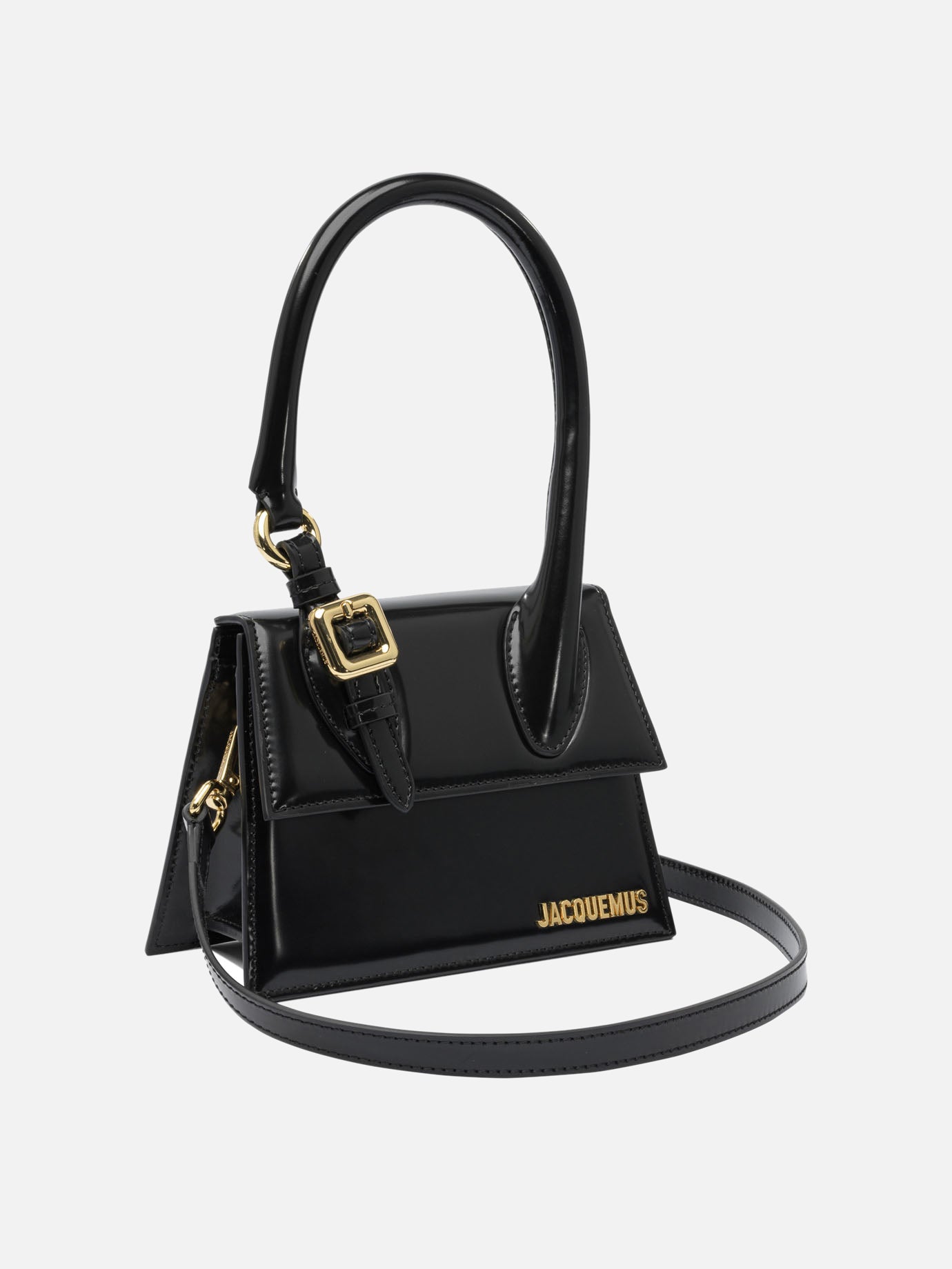 Jacquemus Medium "Il Chiquito" bag with buckle Black