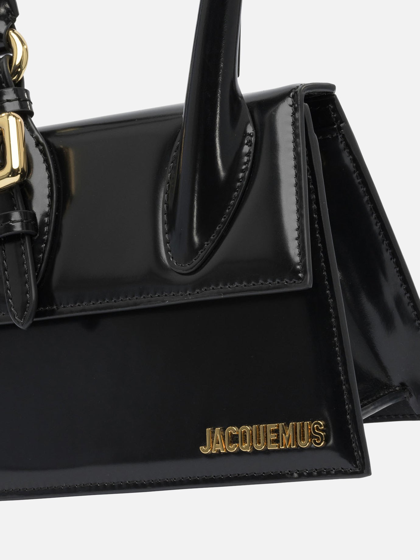 Jacquemus Medium "Il Chiquito" bag with buckle Black