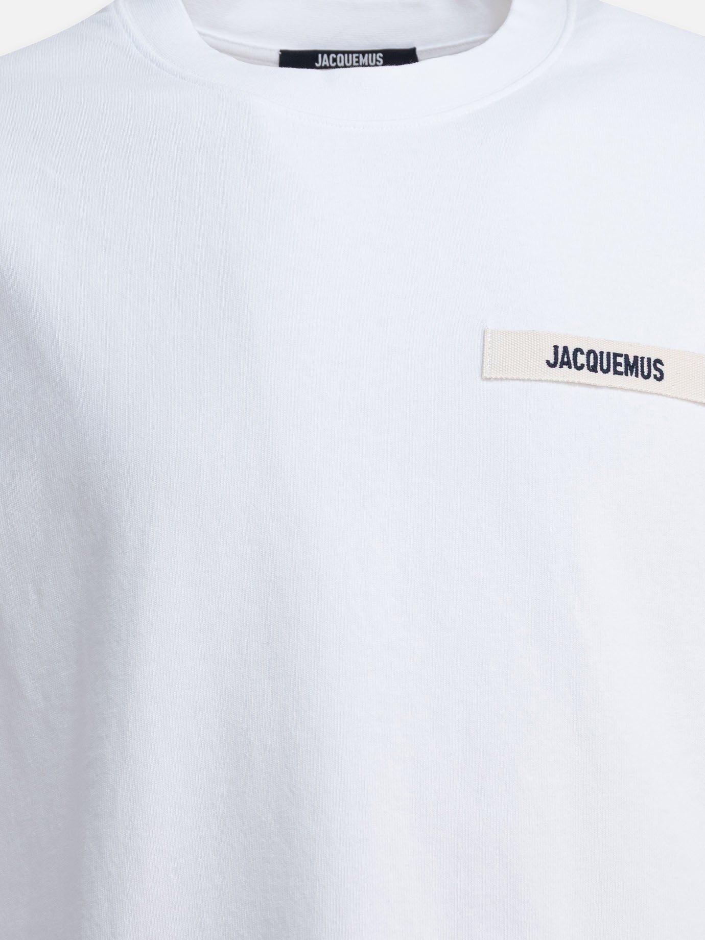 T-shirt girocollo Logo  Bianco - Jacquemus Uomo | PDP | VIETTI Online Store | thumbnail_3