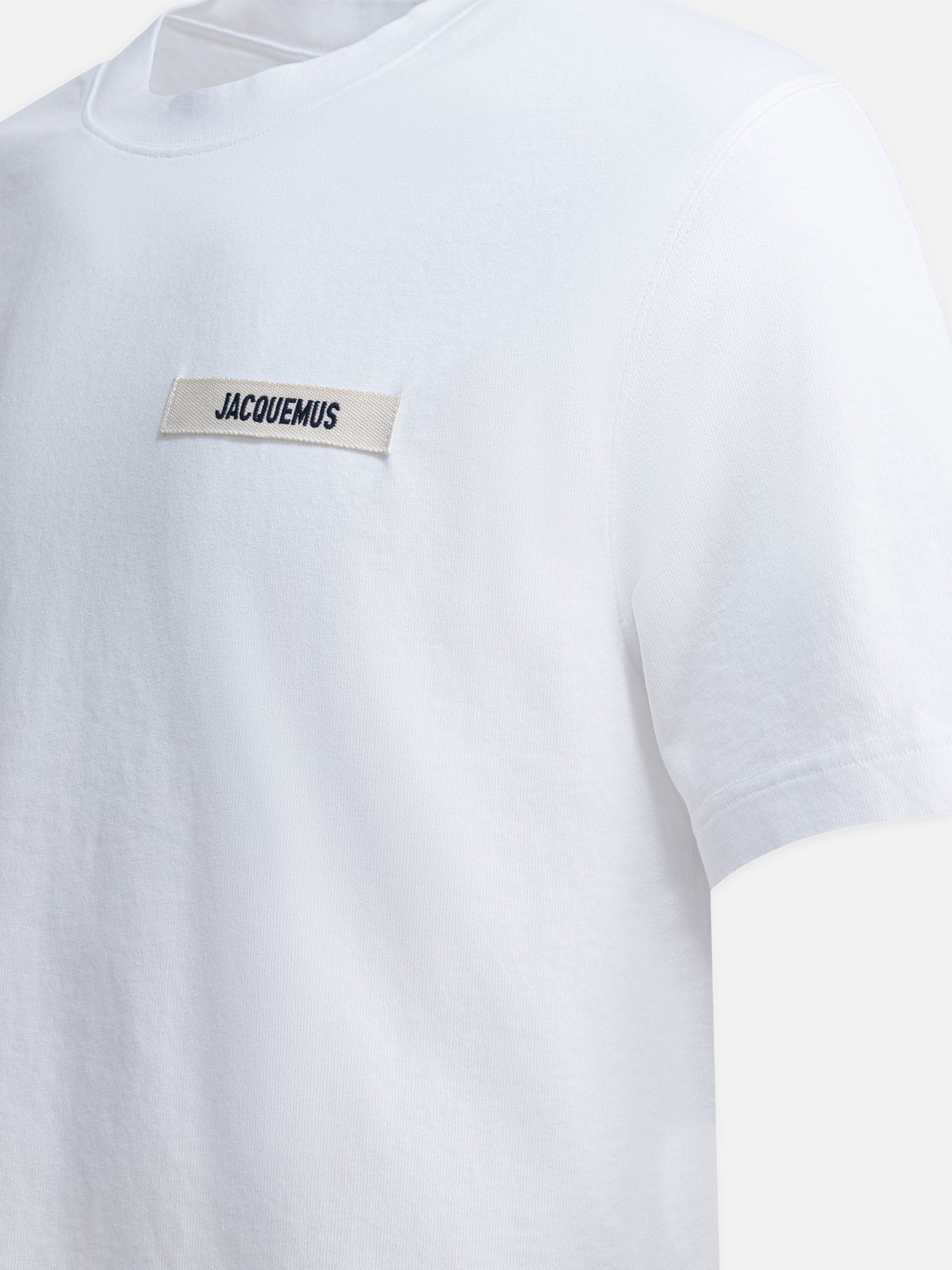 T-shirt girocollo Logo  Bianco - Jacquemus Uomo | PDP | VIETTI Online Store | thumbnail_4