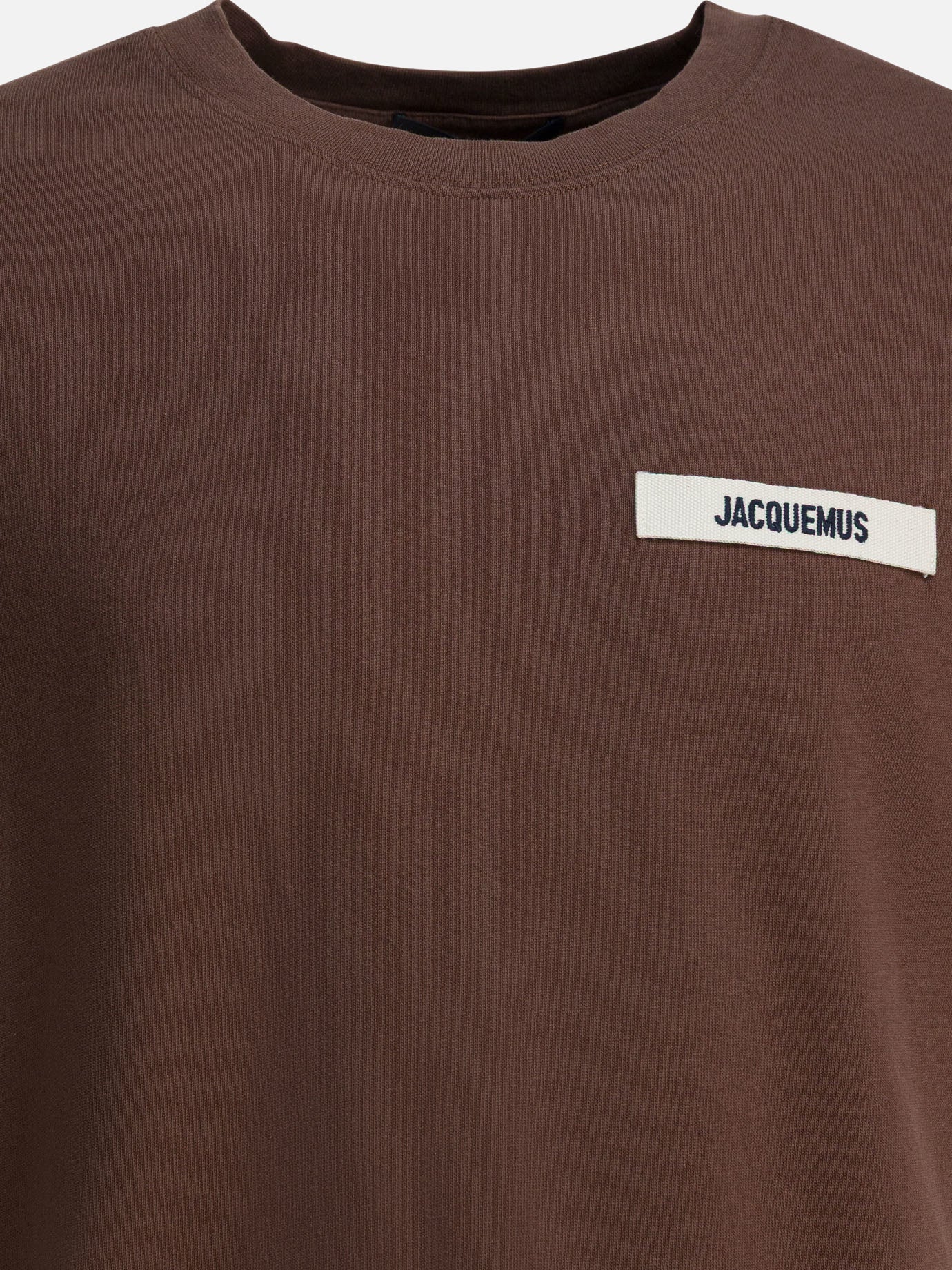 T-shirt girocollo Logo  Marrone - Jacquemus Uomo | PDP | VIETTI Online Store | Zoom-Modal_3
