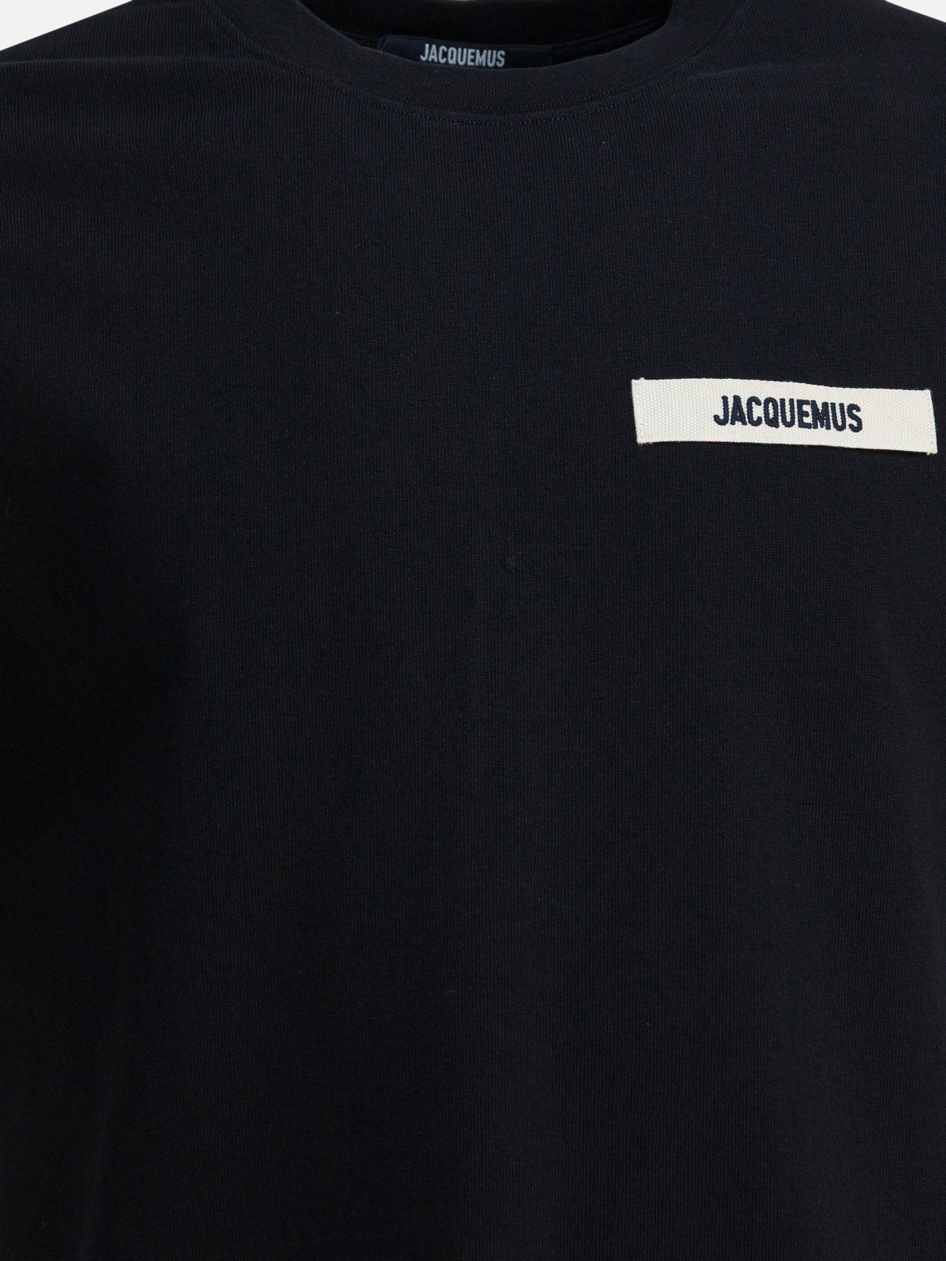 T-shirt girocollo Logo  Nero - Jacquemus Uomo | PDP | VIETTI Online Store | Zoom-Modal_3
