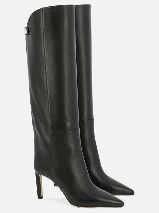 Al ginocchio 100% calf - 95% calf 5% rubber  Nero - Jimmy Choo Donna | PDP | VIETTI Online Store | 2
