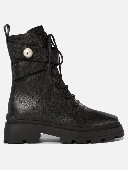 Combat boots 90% goat 10% lamb - 100% rubber  Black - Jimmy Choo Women | PLP | VIETTI Online Store 

