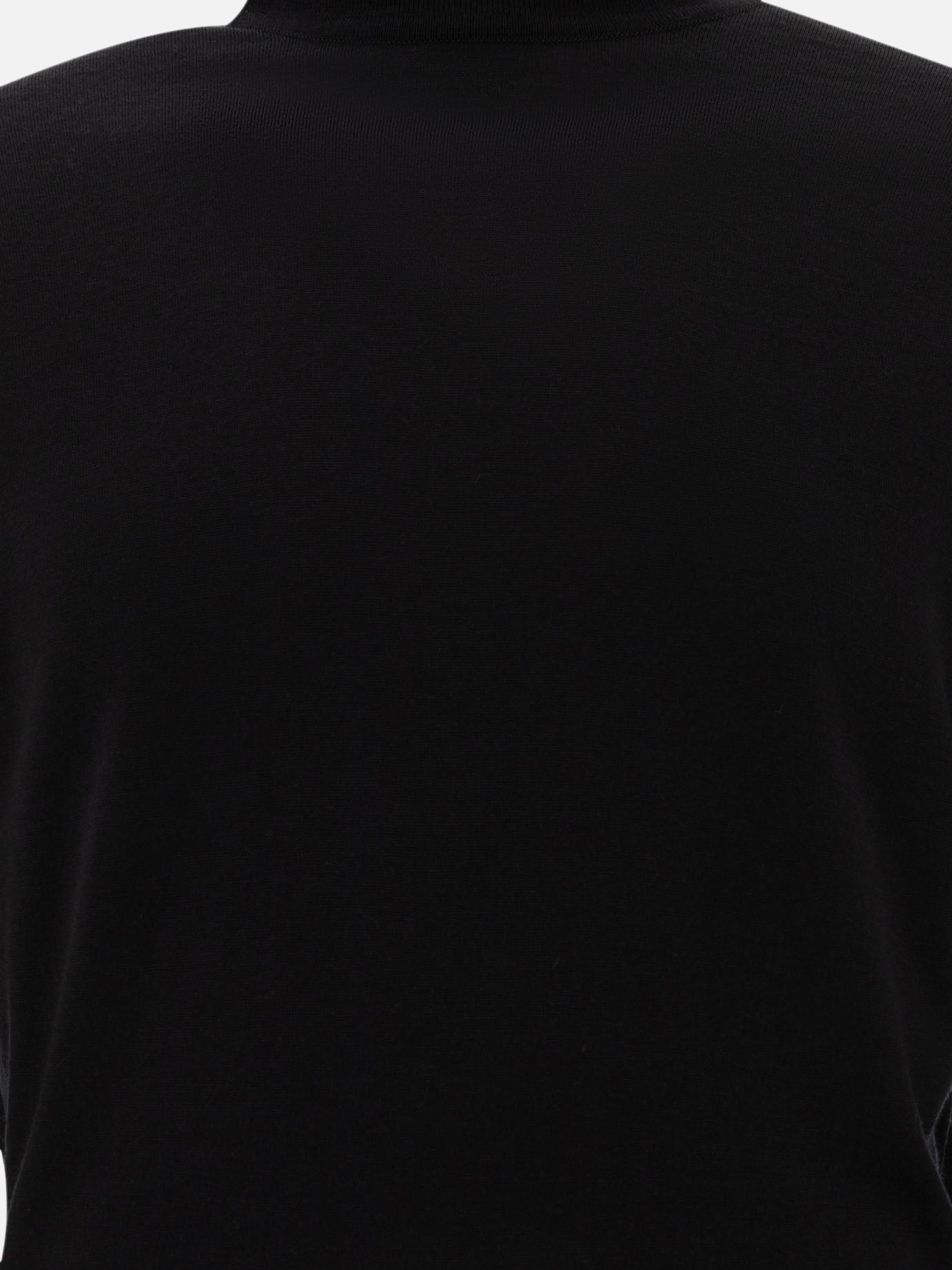 Turtleneck sweaters Solid colour  Black - John Smedley Men | PDP | VIETTI Online Store | thumbnail_3