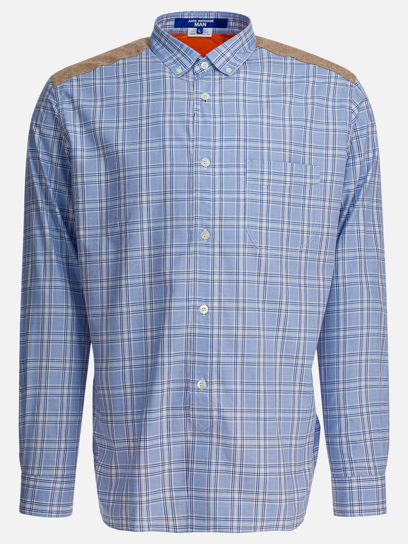 Casual shirts Check  Light blue - Junya Watanabe MAN Men | PDP | VIETTI Online Store | Zoom-Modal
