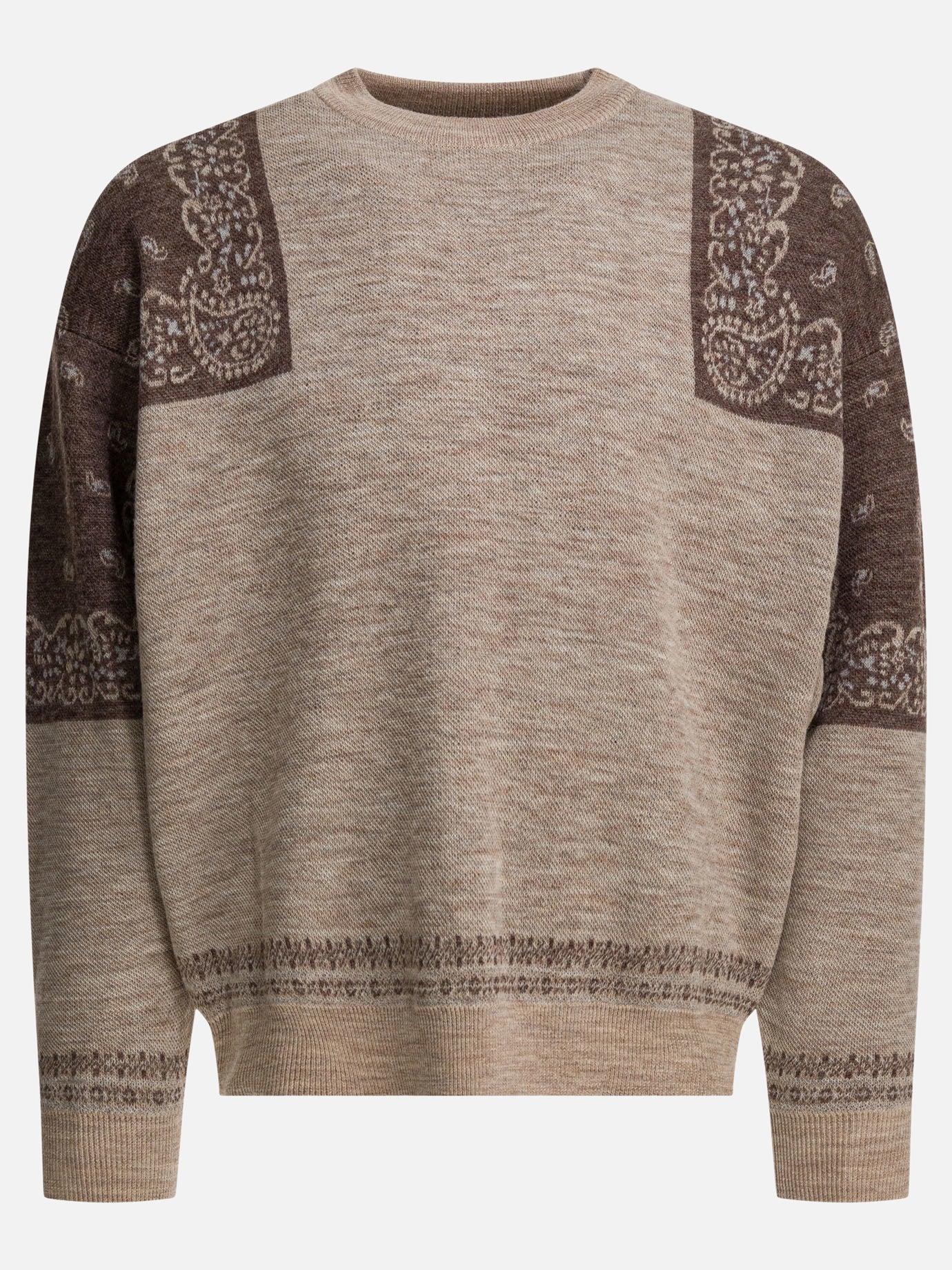 Crewneck sweaters Paisley  Brown - KAPITAL Men | PDP | VIETTI Online Store | thumbnail