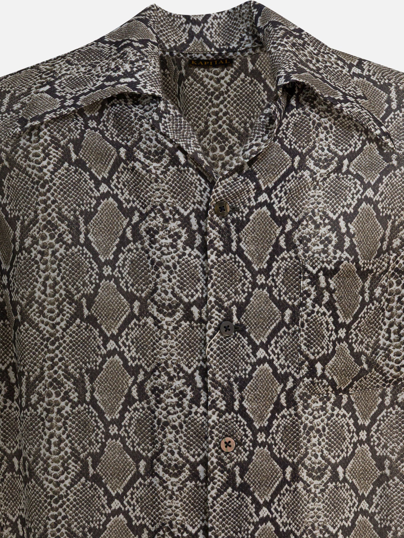 Camicie casual Animal print  Grigio - KAPITAL Uomo | PDP | VIETTI Online Store | Zoom-Modal_3
