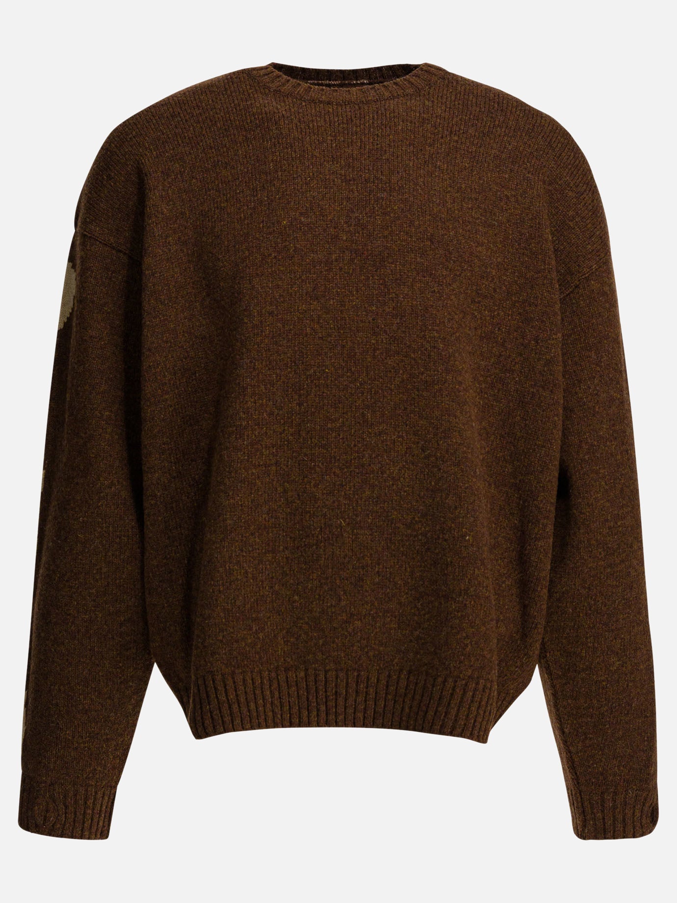 Crewneck sweaters Solid colour  Brown - KAPITAL Men | PDP | VIETTI Online Store | Zoom-Modal
