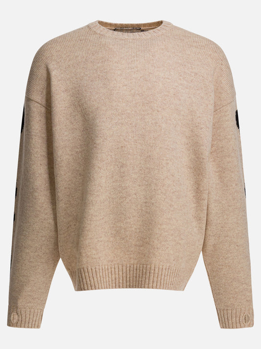 Crewneck sweaters Solid colour  Beige - KAPITAL Men | PLP | VIETTI Online Store 
