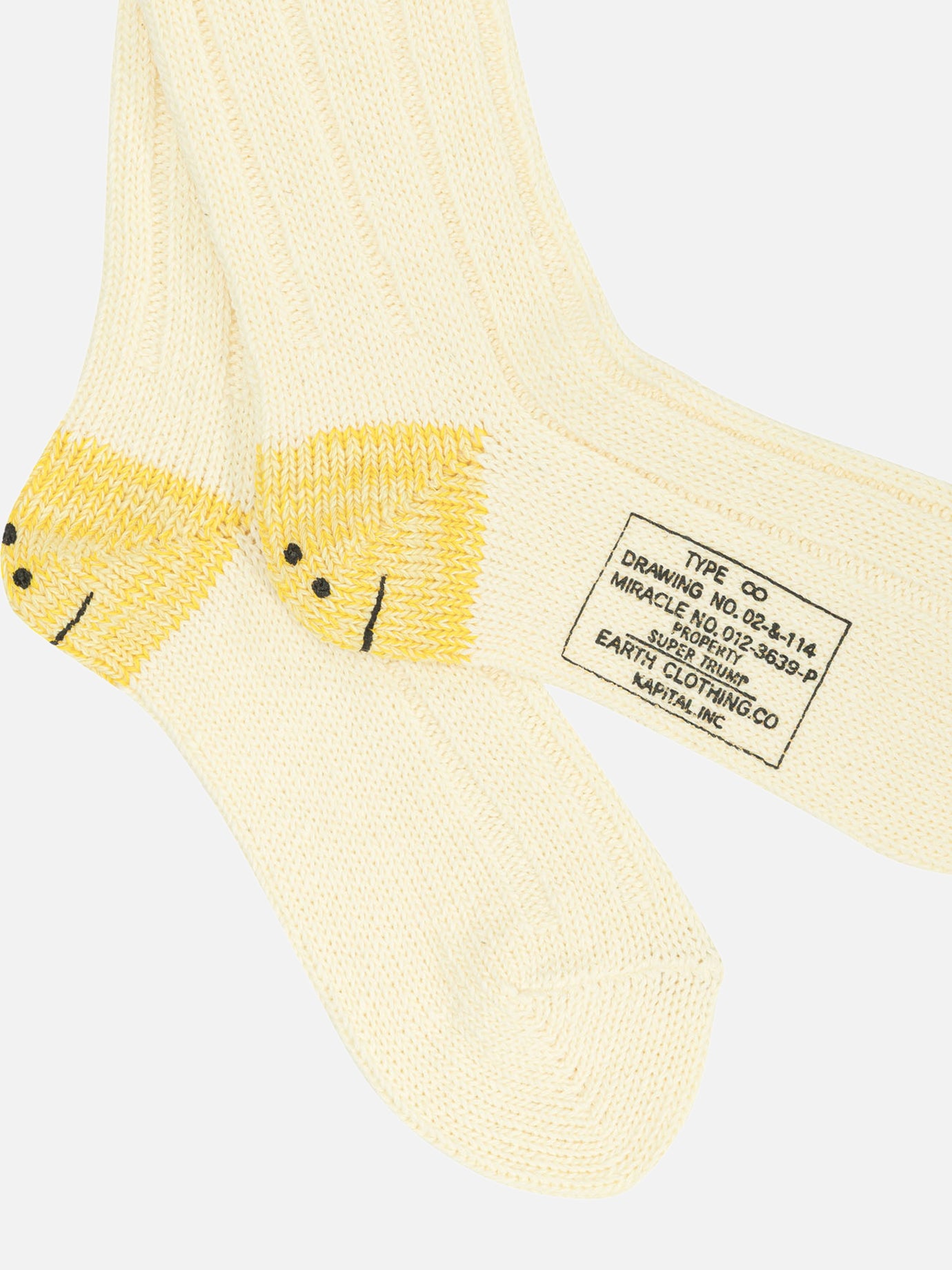 Classic socks Solid colour  White - KAPITAL Men | PDP | VIETTI Online Store | Zoom-Modal_2
