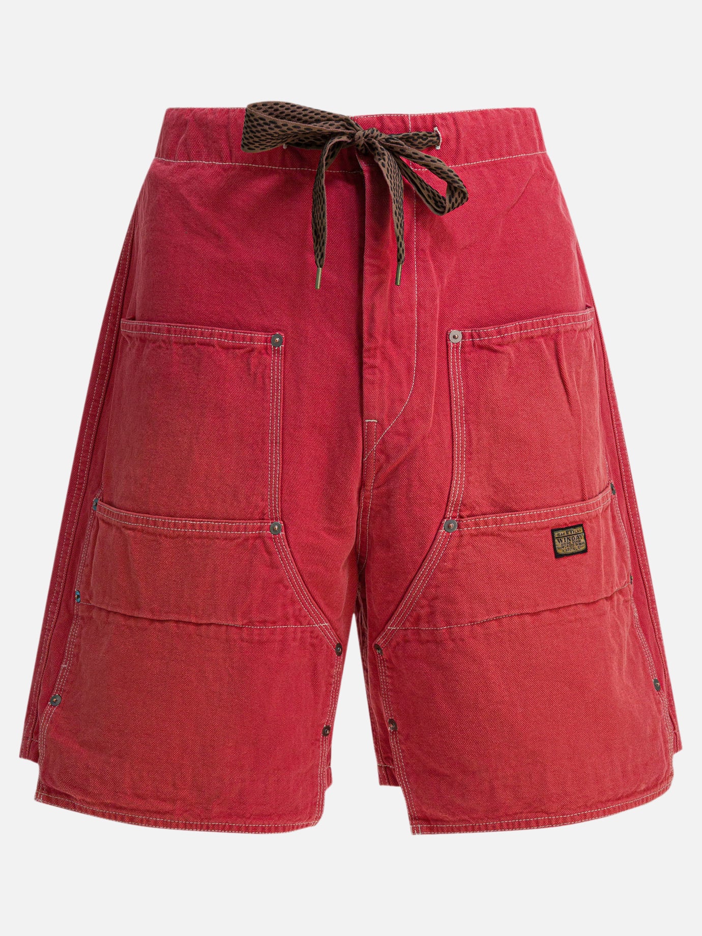 Drawstring shorts Solid colour  Brown - KAPITAL Men | PDP | VIETTI Online Store | thumbnail