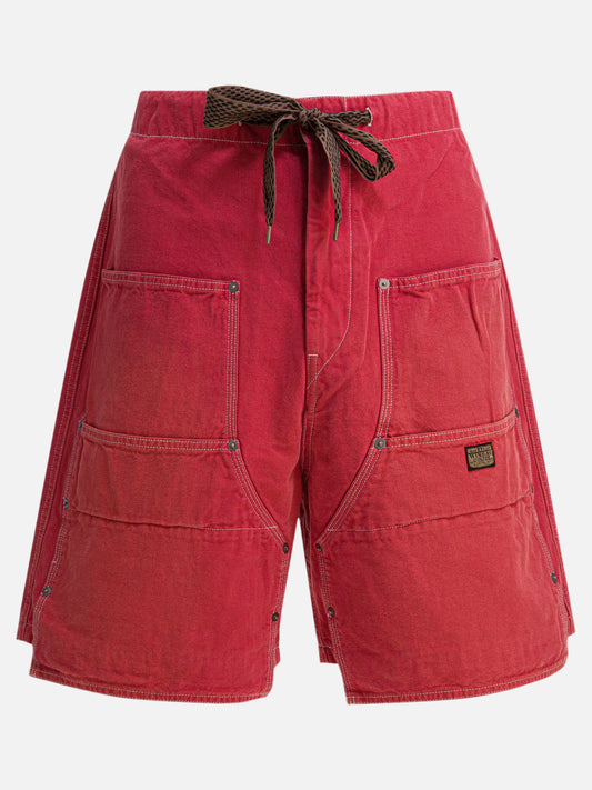 Drawstring shorts Solid colour  Brown - KAPITAL Men | PLP | VIETTI Online Store 
