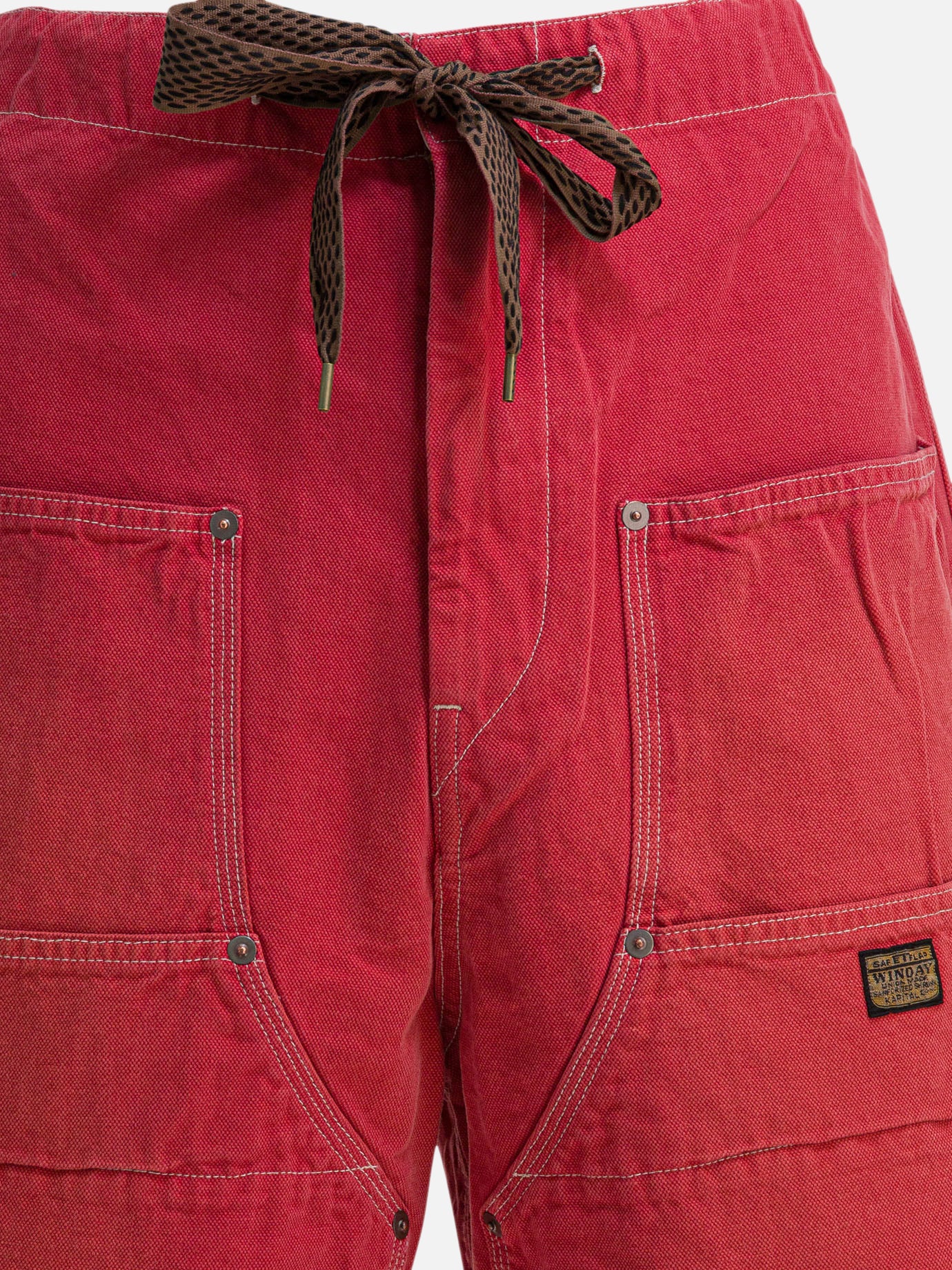 Drawstring shorts Solid colour  Brown - KAPITAL Men | PDP | VIETTI Online Store | thumbnail_3