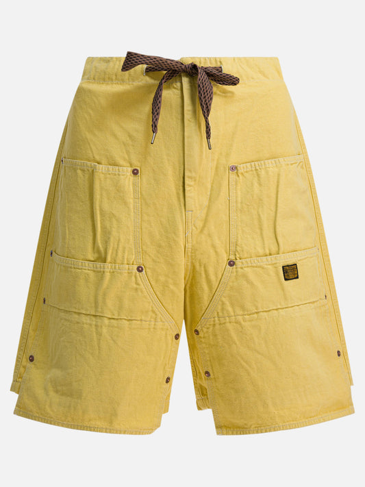 Drawstring shorts Solid colour  100% cotton - KAPITAL Men | PLP | VIETTI Online Store 

