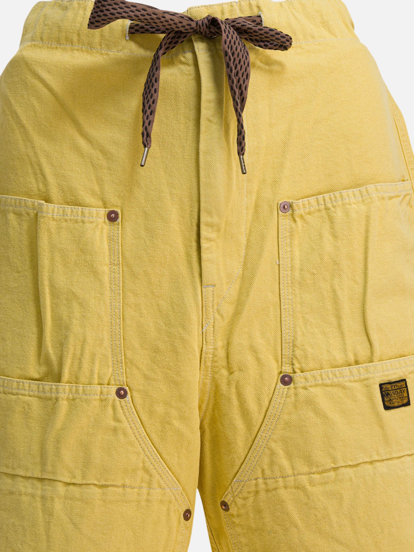 Drawstring shorts Solid colour  100% cotton - KAPITAL Men | PDP | VIETTI Online Store | thumbnail_3