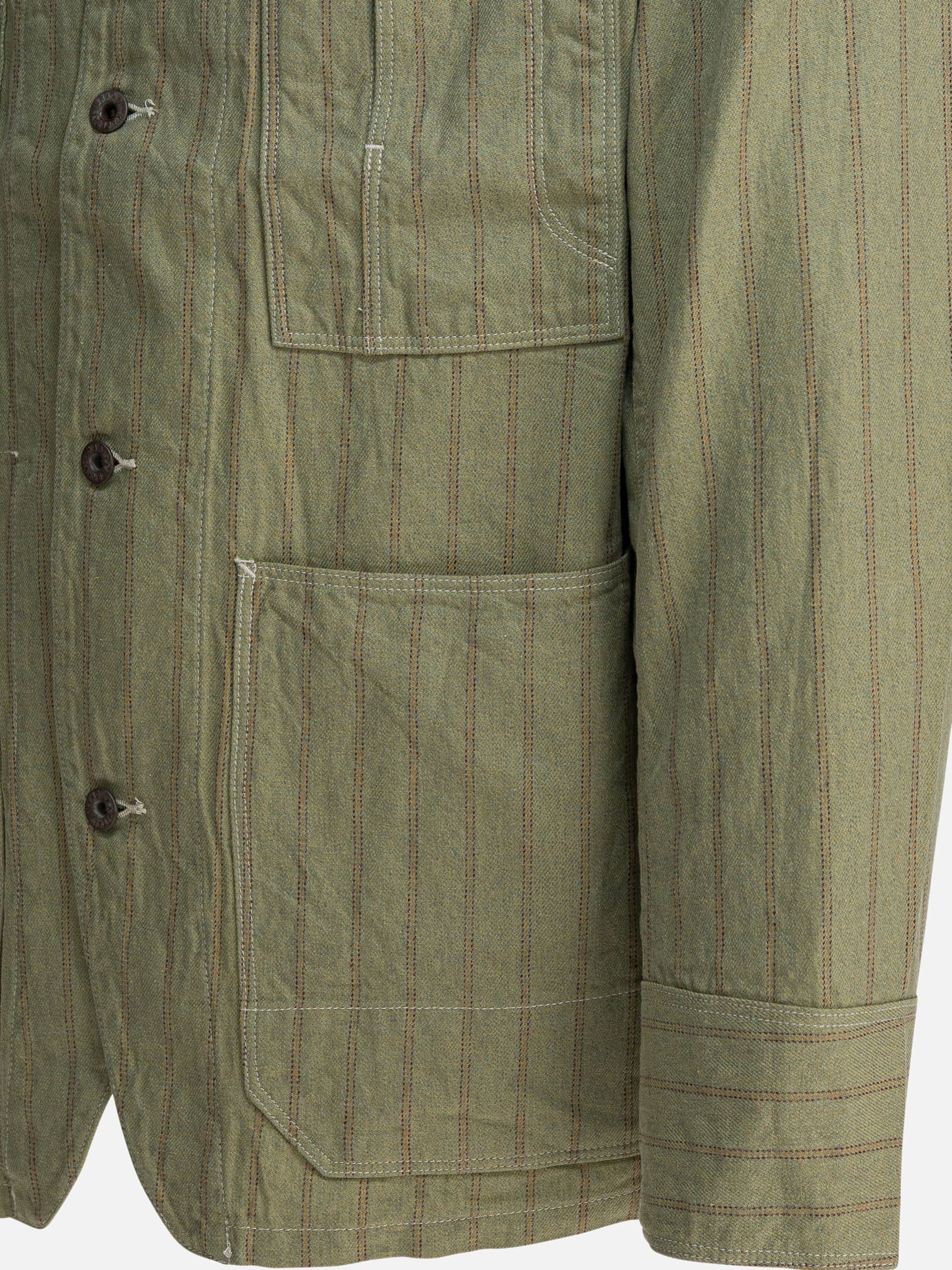 Overshirt jackets Striped  Green - KAPITAL Men | PDP | VIETTI Online Store | Zoom-Modal_4
