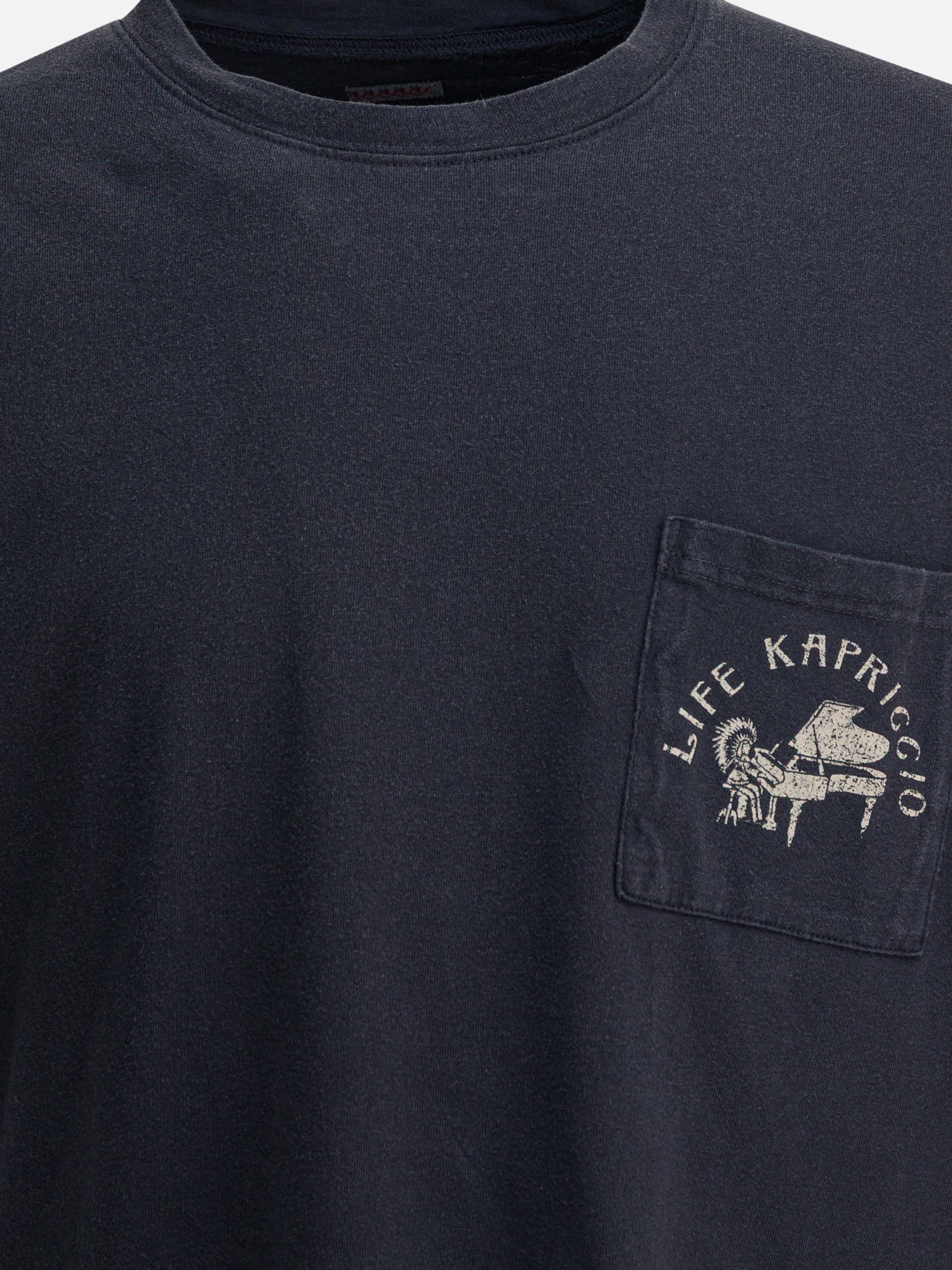 T-shirt girocollo Print  Nero - KAPITAL Uomo | PDP | VIETTI Online Store | thumbnail_3