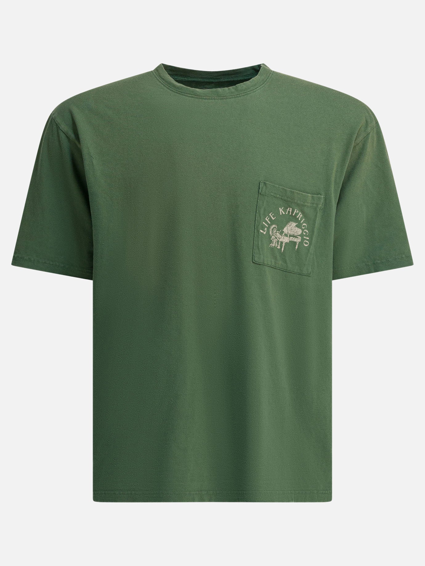 Crewneck t-shirts Print  Green - KAPITAL Men | PDP | VIETTI Online Store | Zoom-Modal

