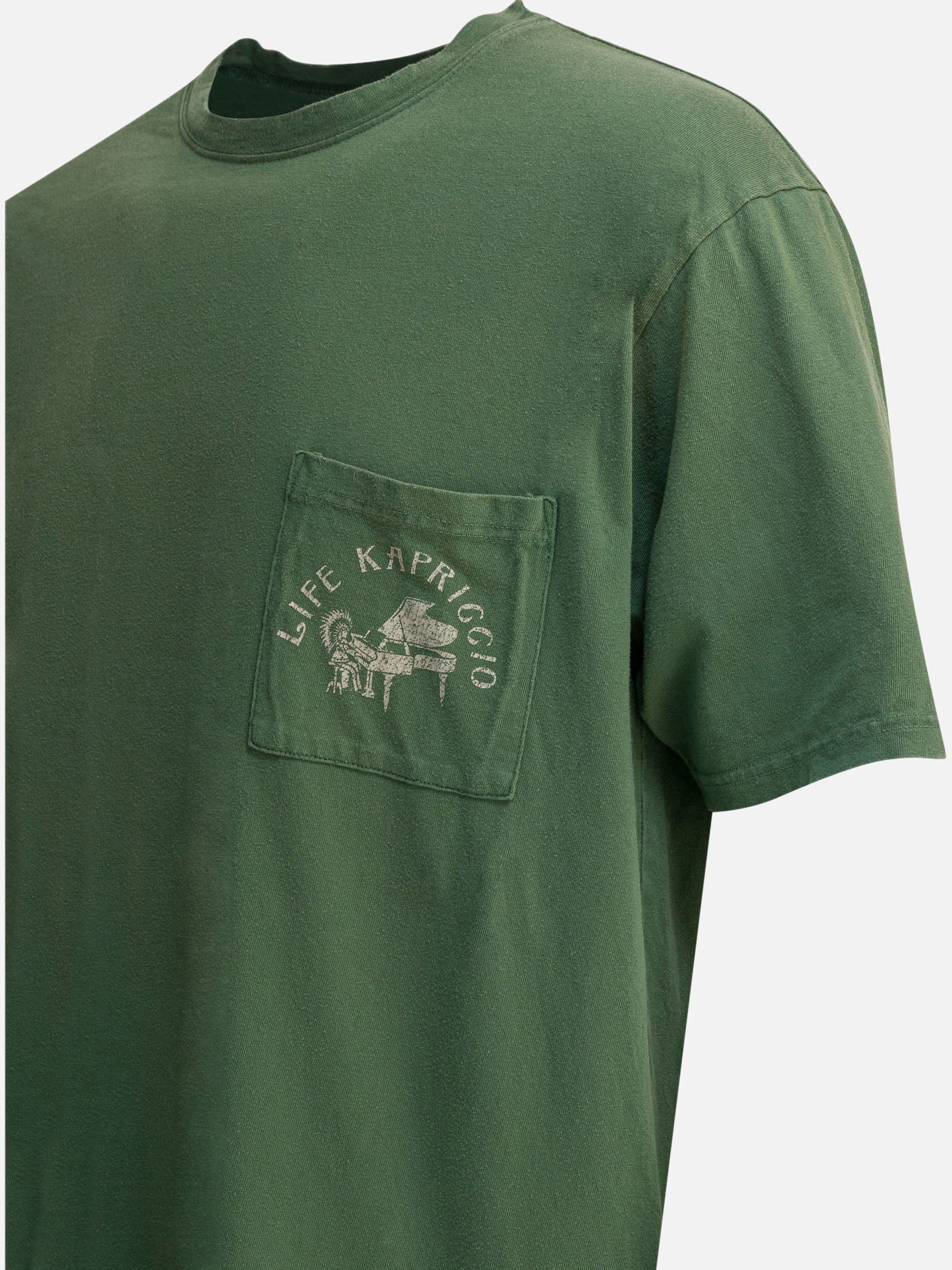 Crewneck t-shirts Print  Green - KAPITAL Men | PDP | VIETTI Online Store | Zoom-Modal_4
