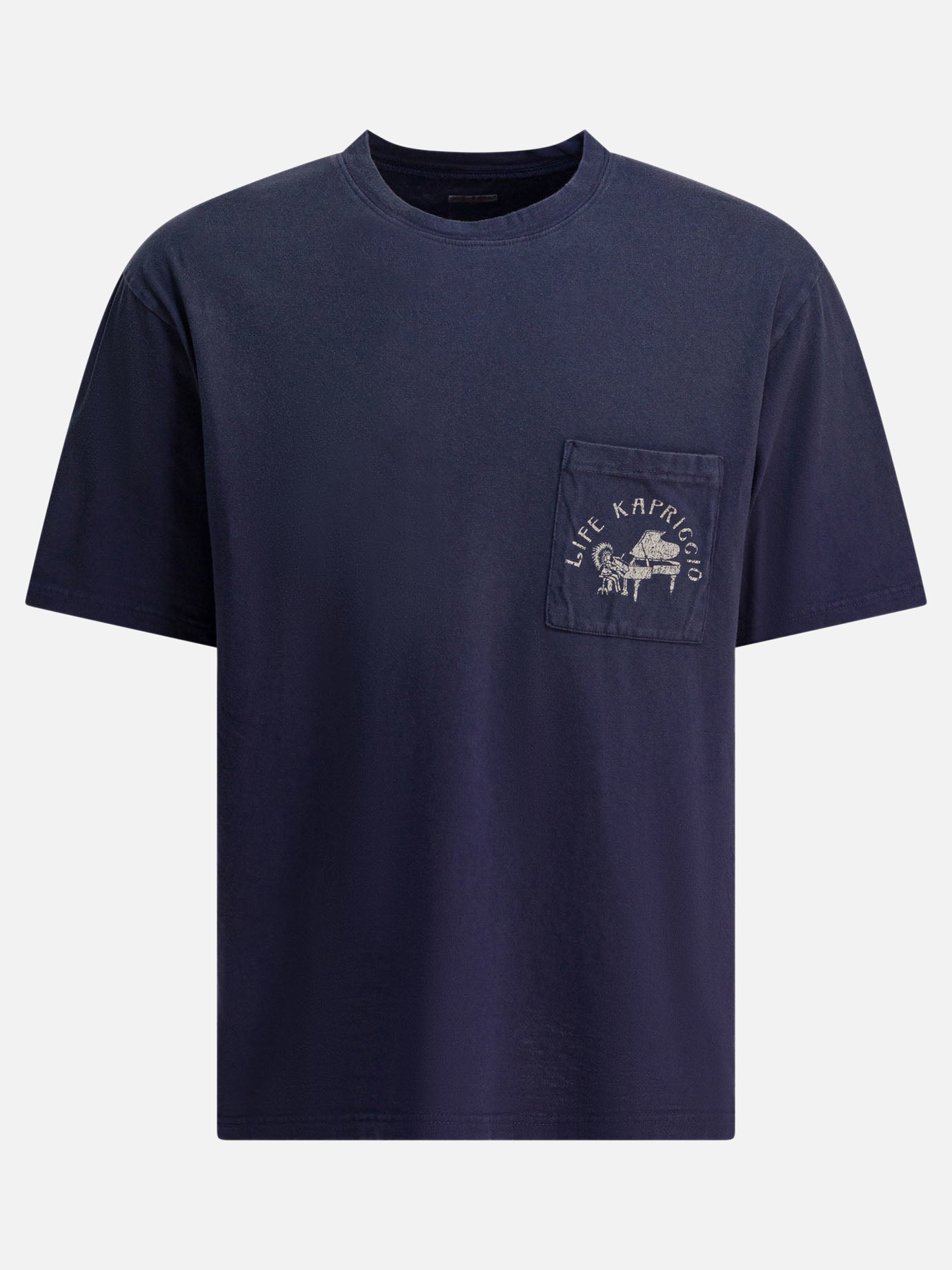 Crewneck t-shirts Print  Blue - KAPITAL Men | PDP | VIETTI Online Store | Zoom-Modal
