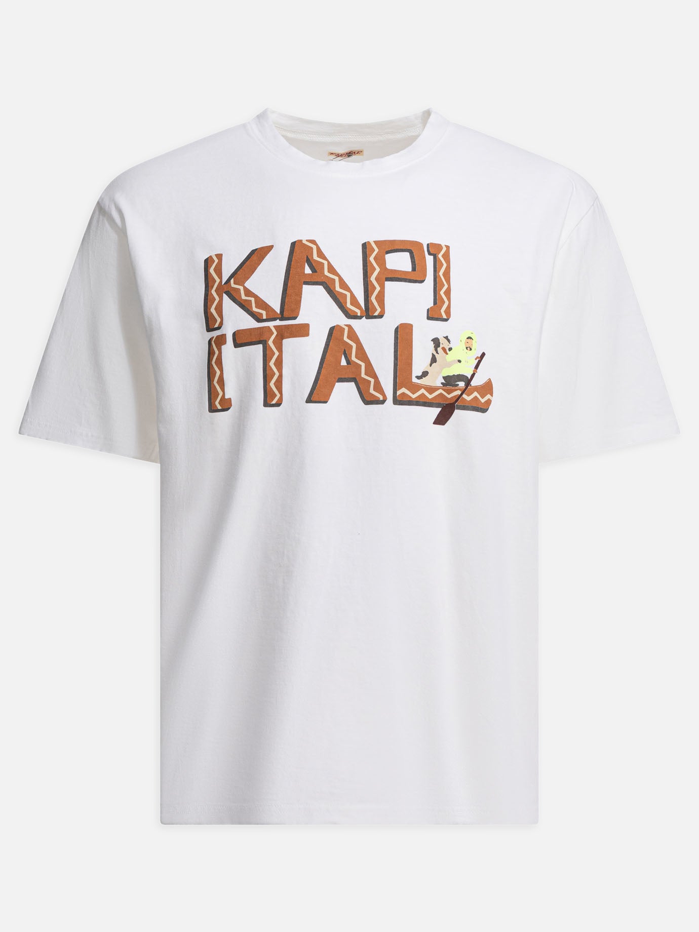 T-shirt girocollo Graphics  Arancione - KAPITAL Uomo | PDP | VIETTI Online Store | thumbnail