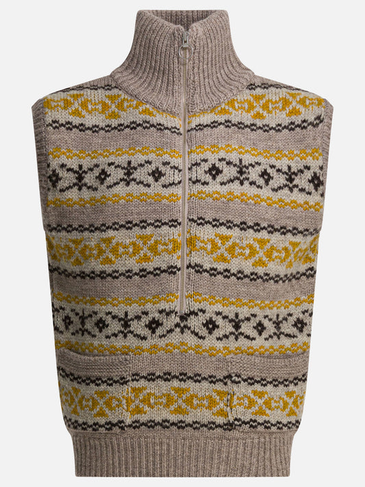 Vests Textured knit  Yellow - KAPITAL Men | PLP | VIETTI Online Store 
