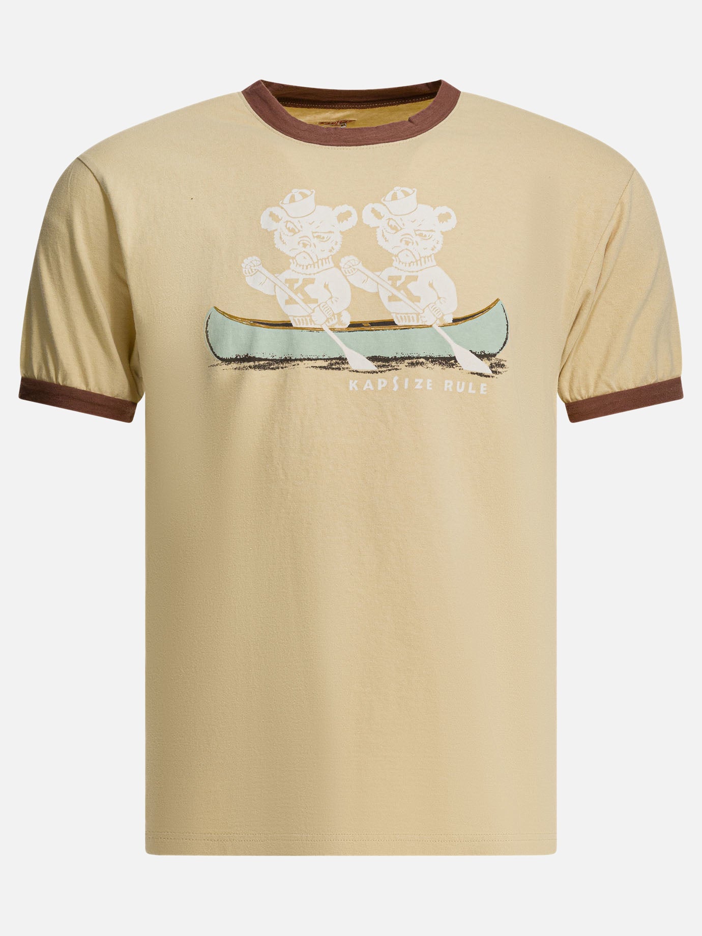 T-shirt girocollo Graphics  Beige - KAPITAL Uomo | PDP | VIETTI Online Store | thumbnail