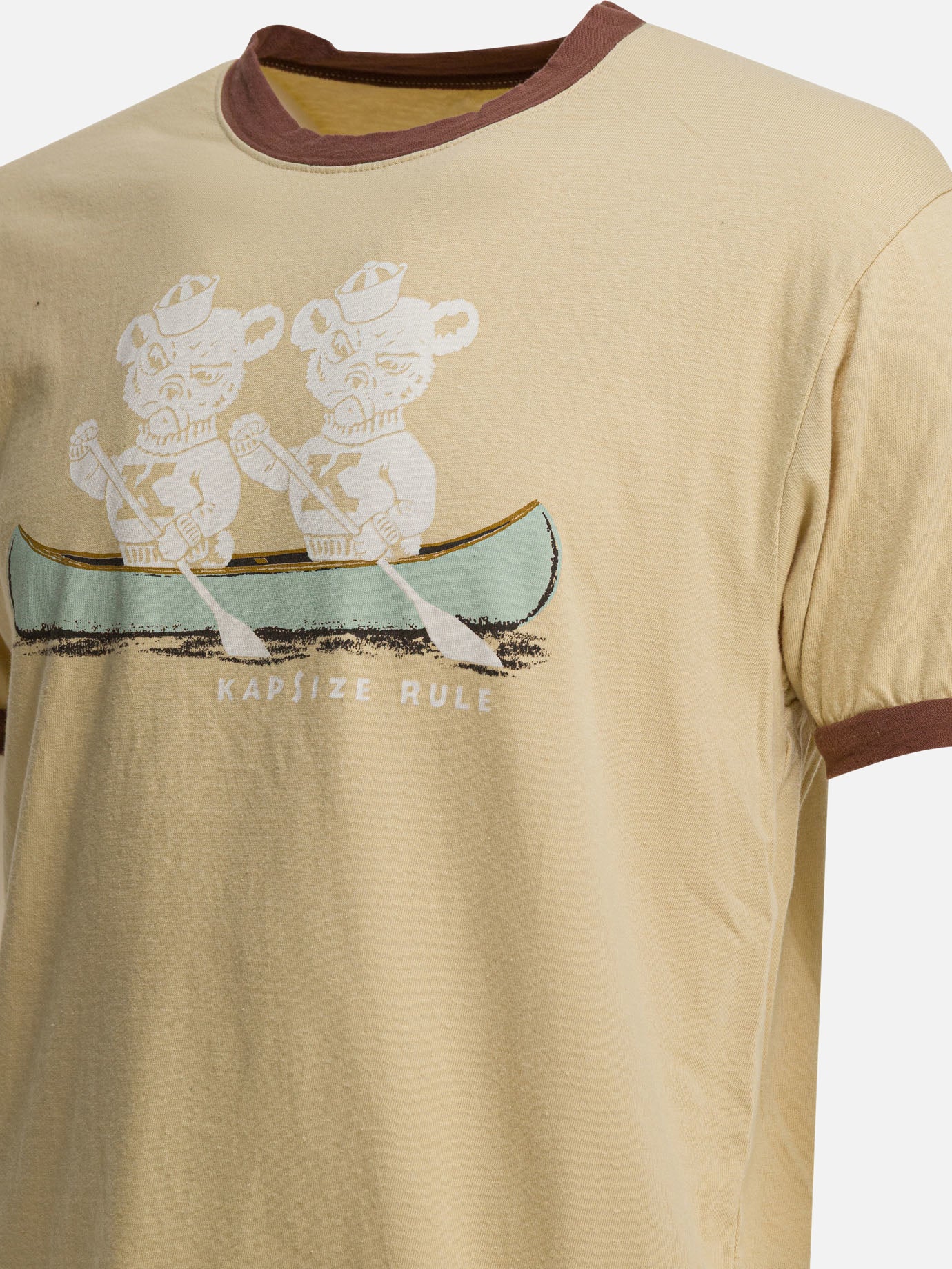 T-shirt girocollo Graphics  Beige - KAPITAL Uomo | PDP | VIETTI Online Store | Zoom-Modal_4
