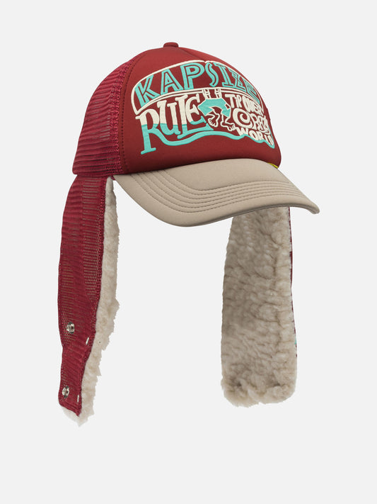 Trucker caps 100% polyester  Bordeaux - KAPITAL Men | PLP | VIETTI Online Store | 2
