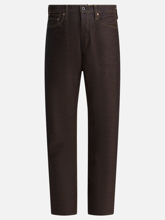 Straight-leg jeans Denim  Brown - KAPITAL Men | PDP | VIETTI Online Store 

