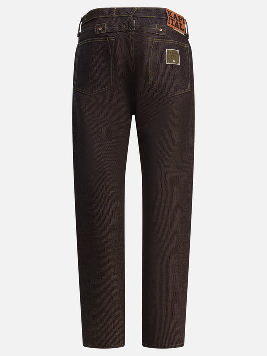 Straight-leg jeans Denim  Brown - KAPITAL Men | PDP | VIETTI Online Store | 2
