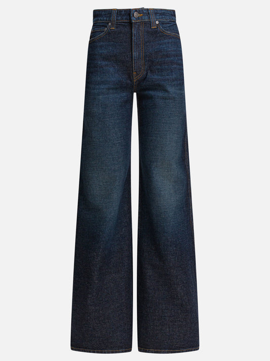 Jeans a gamba larga Denim  Blu - Khaite Donna | PLP | VIETTI Online Store 
