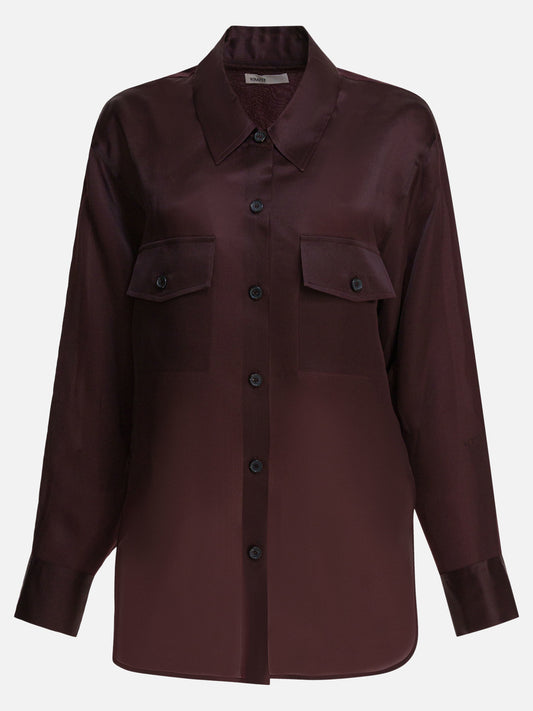 Camicie casual Solid colour  Bordeaux - Khaite Donna | PLP | VIETTI Online Store 
