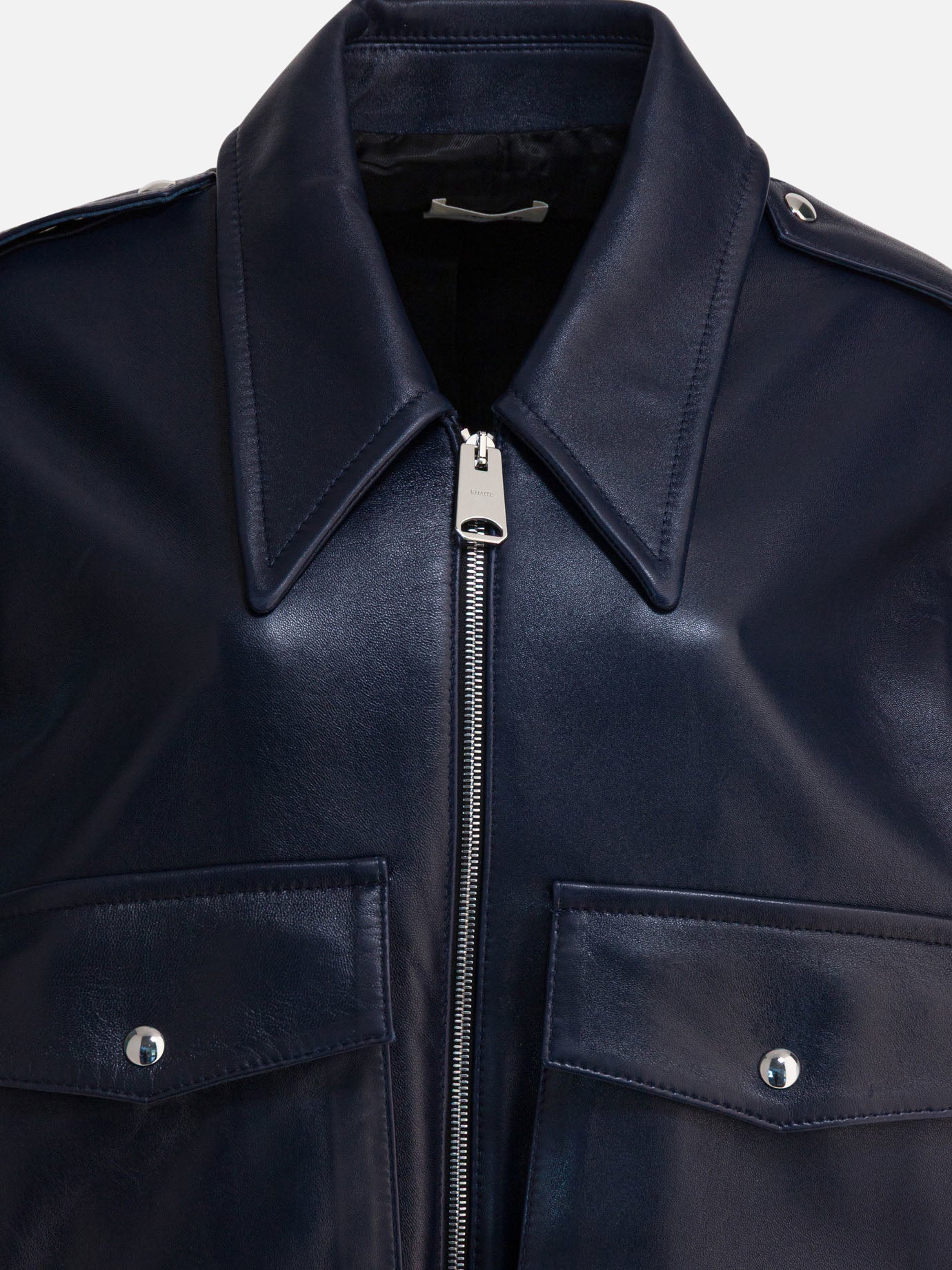 Bomber Solid colour  Blu - Khaite Donna | PDP | VIETTI Online Store | Zoom-Modal_3
