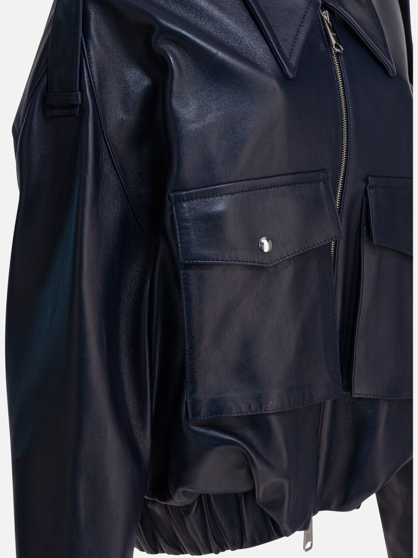 Bomber Solid colour  Blu - Khaite Donna | PDP | VIETTI Online Store | Zoom-Modal_4
