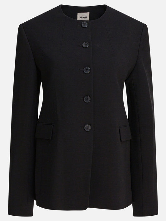 Blazer Solid colour  Nero - Khaite Donna | PLP | VIETTI Online Store 
