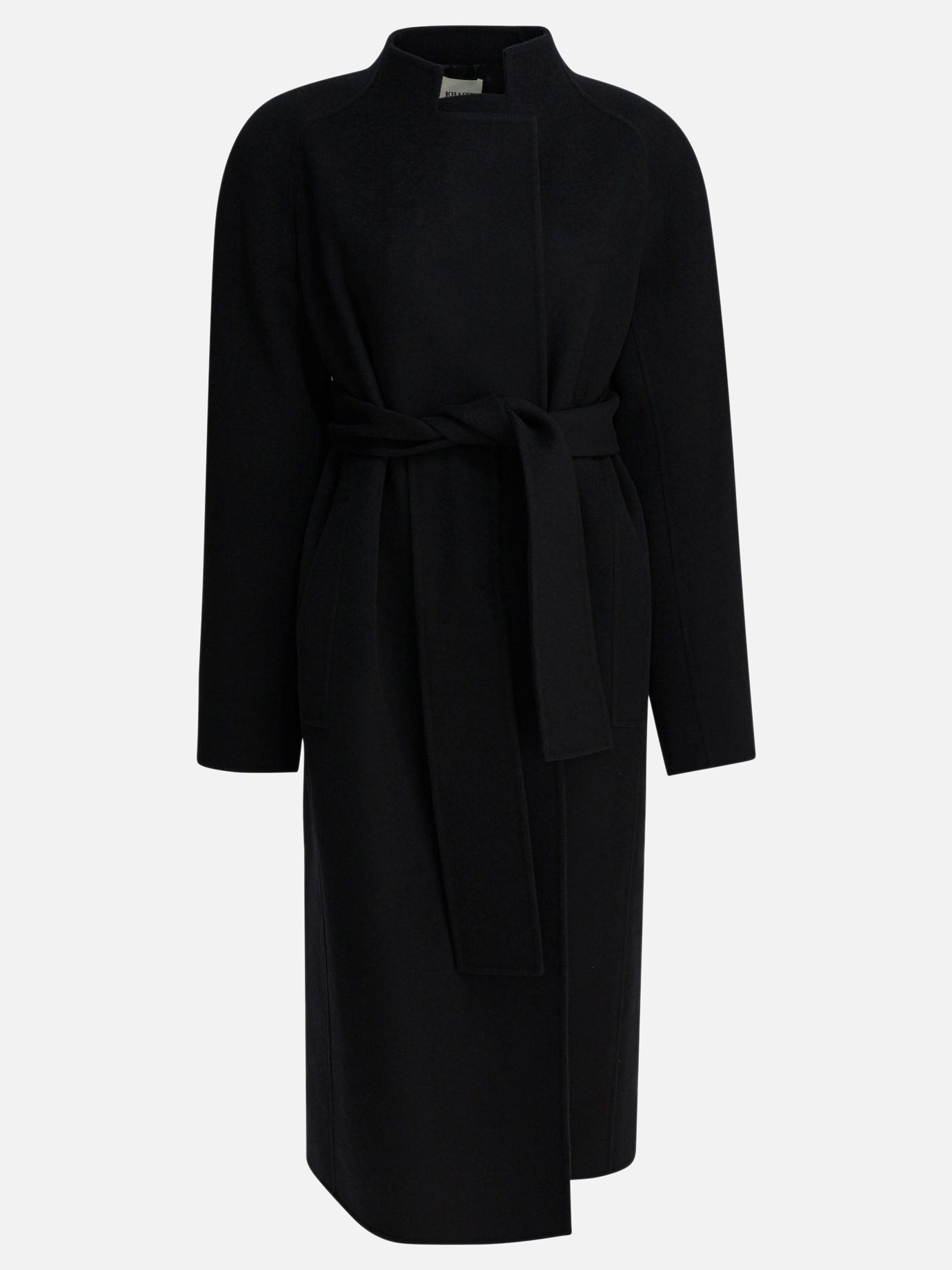 Long coats Solid colour  Black - Khaite Women | PDP | VIETTI Online Store | thumbnail